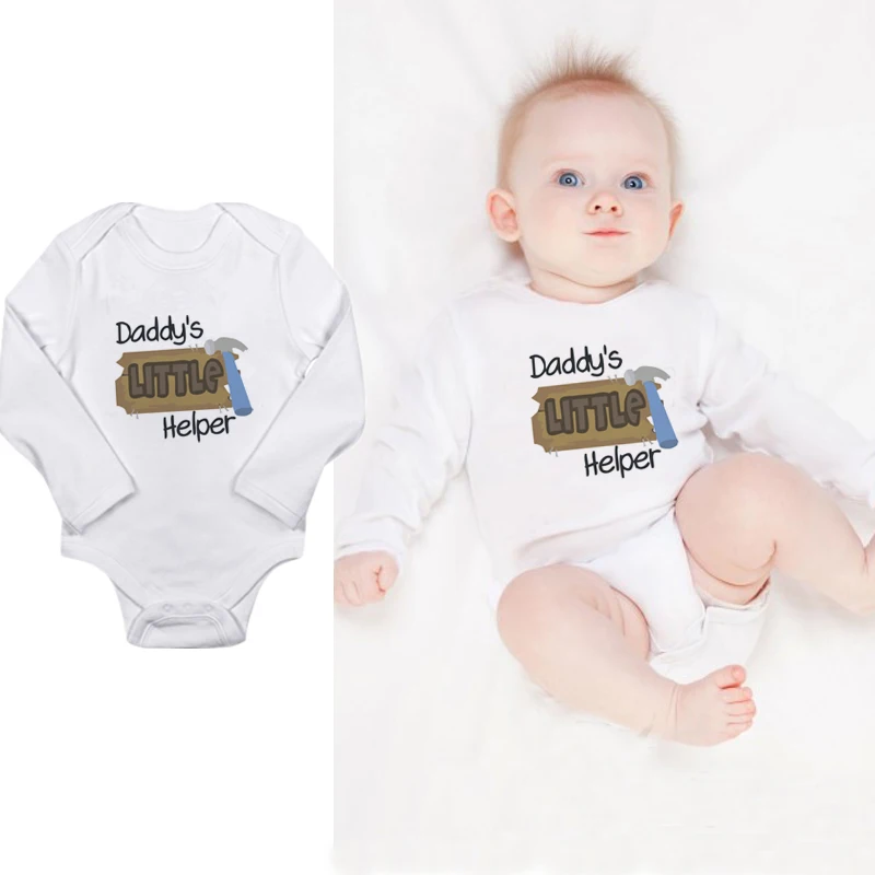 С принтом надписью для новорожденных детская одежда младенцев и детей из одного