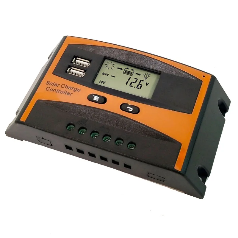 

Newly 20A 30A 12v/24v auto Solar Charger Controllers solar panel battery regulator LCD display solar controller for solar system