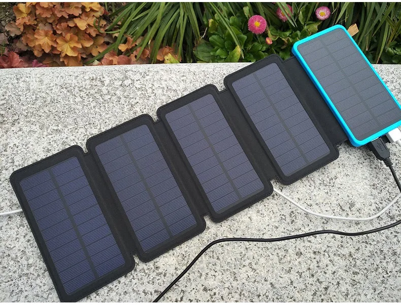 Солнечный внешний аккумулятор, складное солнечное зарядное устройство, наружная солнечная панель, Кемпинг, Пешие прогулки, солнечное зарядное устройство, батарея
