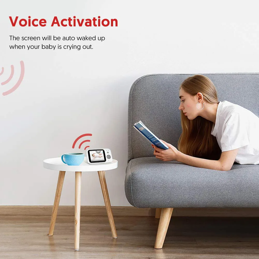 Беспроводной видеоняни и радионяни 3 5 дюймов монитор для сна детский разговора Wi