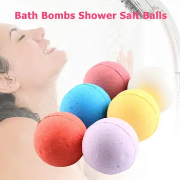 

6pcs/Set Bath Bomb Balls Lightness and Portability No Space Occupy Moisturizing Exfoliating Body Salt Bubble for Shower