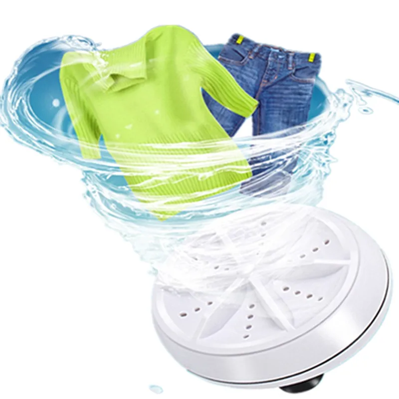 Portable Mini Washing Machine Easy Operation Personal Rotating Turbine Washer Suitable For Travel Home Business Trip