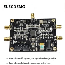 AD9959 Module RF signal source AD9959 signal generator Four-channel DDS module Performance far exceeds AD9854 mwg20 20mhz signal generator duty cycle offset amplitude adjustable the dds source sweep