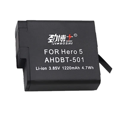 1X Battery 4X батарея высокого качества AHDBT501+ тройное зарядное устройство для GoPro Go pro hero 5 6 7 hero 5 hero 6 hero 7 черный аккумулятор камеры аксессуары - Цвет: 1X Battery