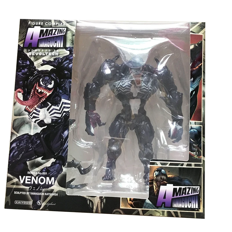 Yamaguchi Revoltech Venom Carnage X-men Росомаха Дэдпул гамбит Магнето Бэтмен Капитан американская Гвен Человек-паук фигурка