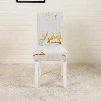 White And Yellow Print Chair Covers 4 Chair And Sofa Covers