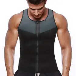 Мужской новый шейпер для похудения жилет с эффектом сауны мужской бренд на молнии компрессионный тренажер для талии тренировка 2019