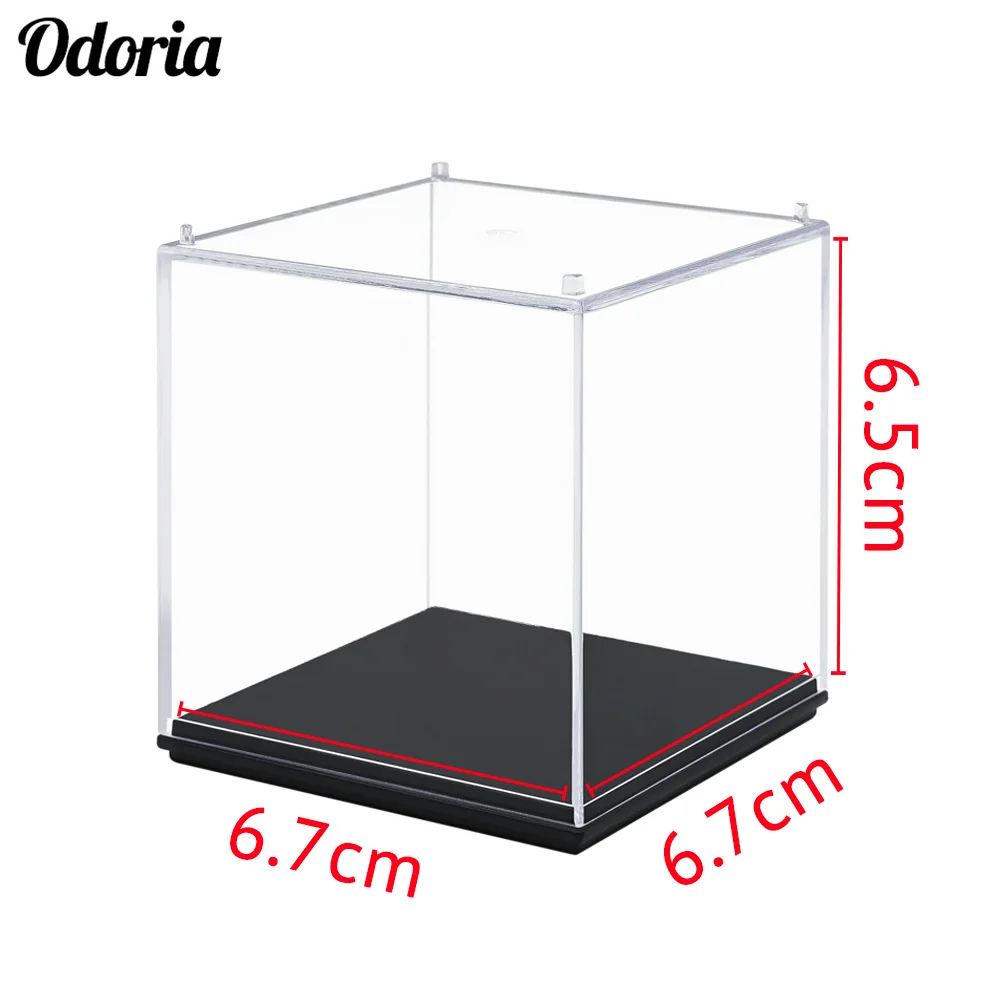 6.7 x 6.7 x 6.5cm Odoria акриловый/пластиковый чехол для дисплея 10 см H Perspex прозрачная Пылезащитная защита УФ для экшн-моделей коллекционные вещи - Цвет: 6.7 x 6.7 x 6.5cm