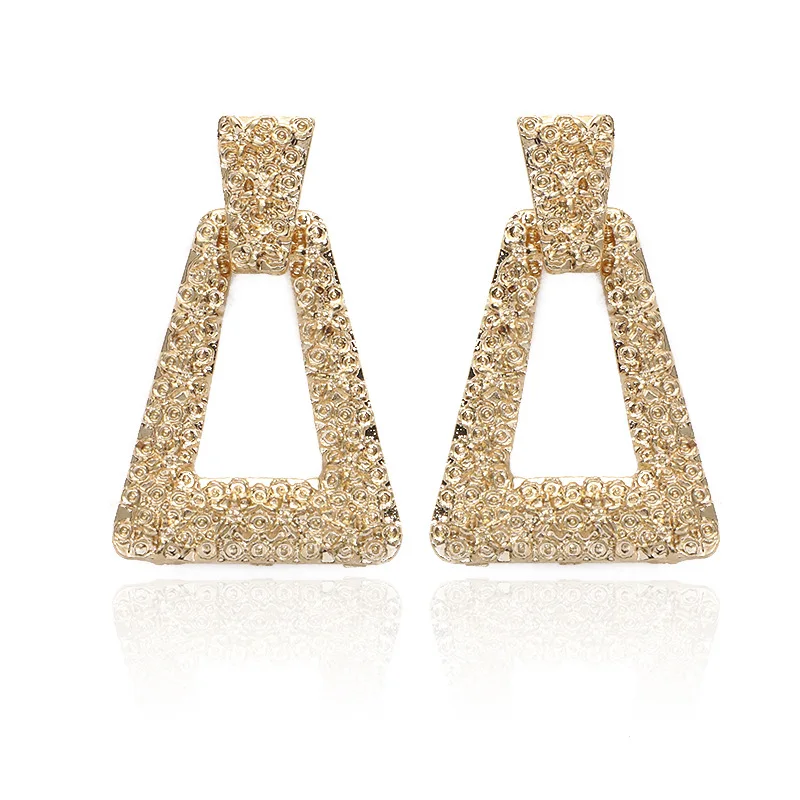 

2019 Fashion Statement Earrings Big Geometric earrings For Women Hanging Dangle Earrings Drop Earing modern Jewelry