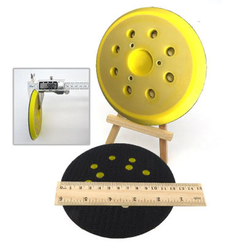 1x 5inch/150mm 8 Holes Sanding Pad Sander Backing Pads Self-Adhesive Backup Disc
