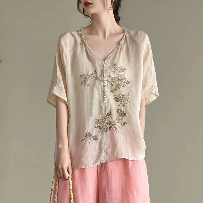 ߱ Ÿ Ƿ  콺 2021     ž v  ª Ҹ   ÷ ũ Blusas FF3372