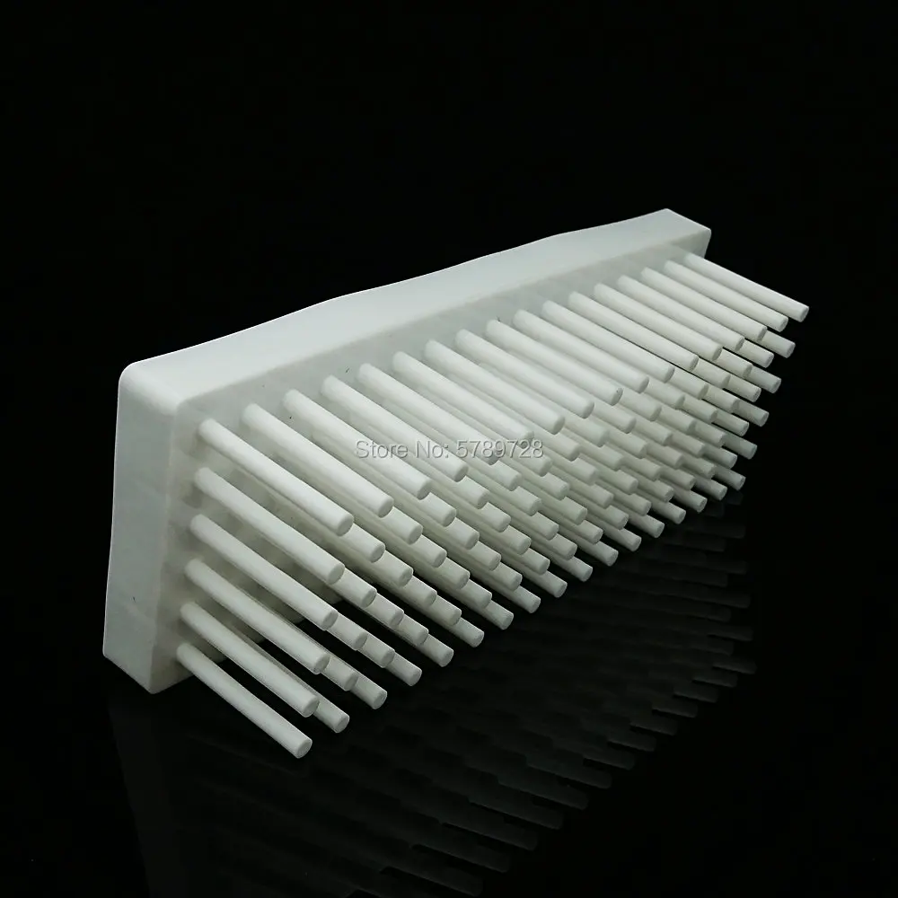 1pc 102-column Plastic column-type test-tube rack The tube can be inserted upside down shelf for drying test tubes
