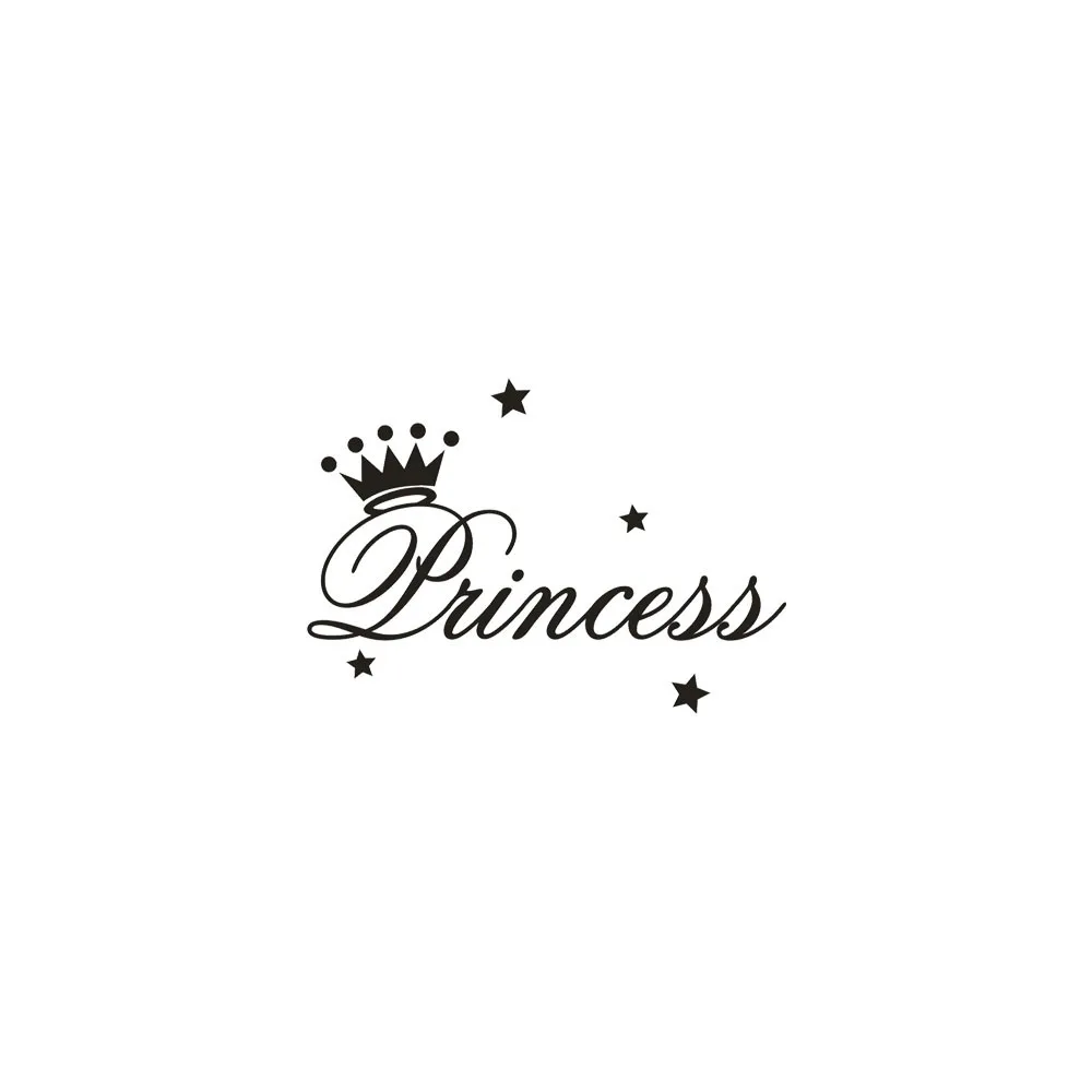 Наклейка на стену в виде принцессы для gilrsсъемный буквы художественная виниловая Фреска домашний декор детская комната обои для двери спальни домашний декор Новинка