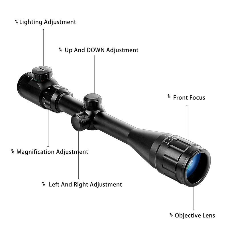 Оптический прицел B BESTSIGHT 4 16X40 AOE оптический с красной и зеленой подсветкой для