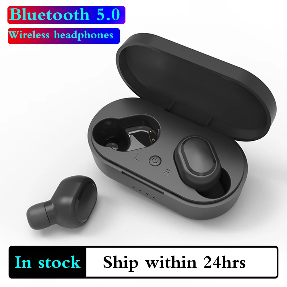 

Newest TWS 5.0 Bluetooth earphones HD call with Mic Handsfree Earbuds For xiaomi redmi Wireless headphones