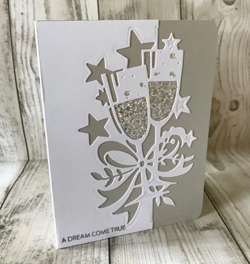 

Wine glass Metal Cutting Dies Stencils for DIY Scrapbooking Craft Paper Card Decorative Embossing Die Cuts