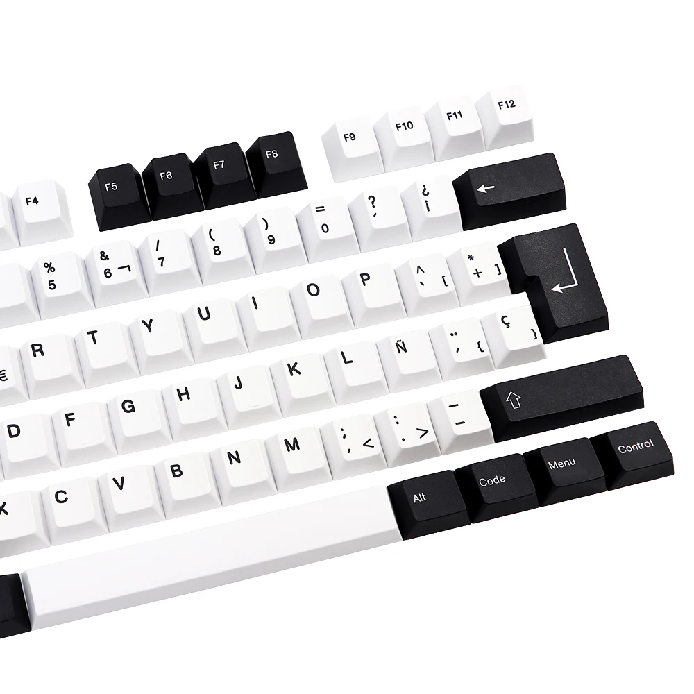 Pbt Keycap para Cherry Gateron mx Switches Tampas de Teclado Iso Perfil Dye Sub Keycaps Layout de Espanha 64 96 108 - Imagem 5