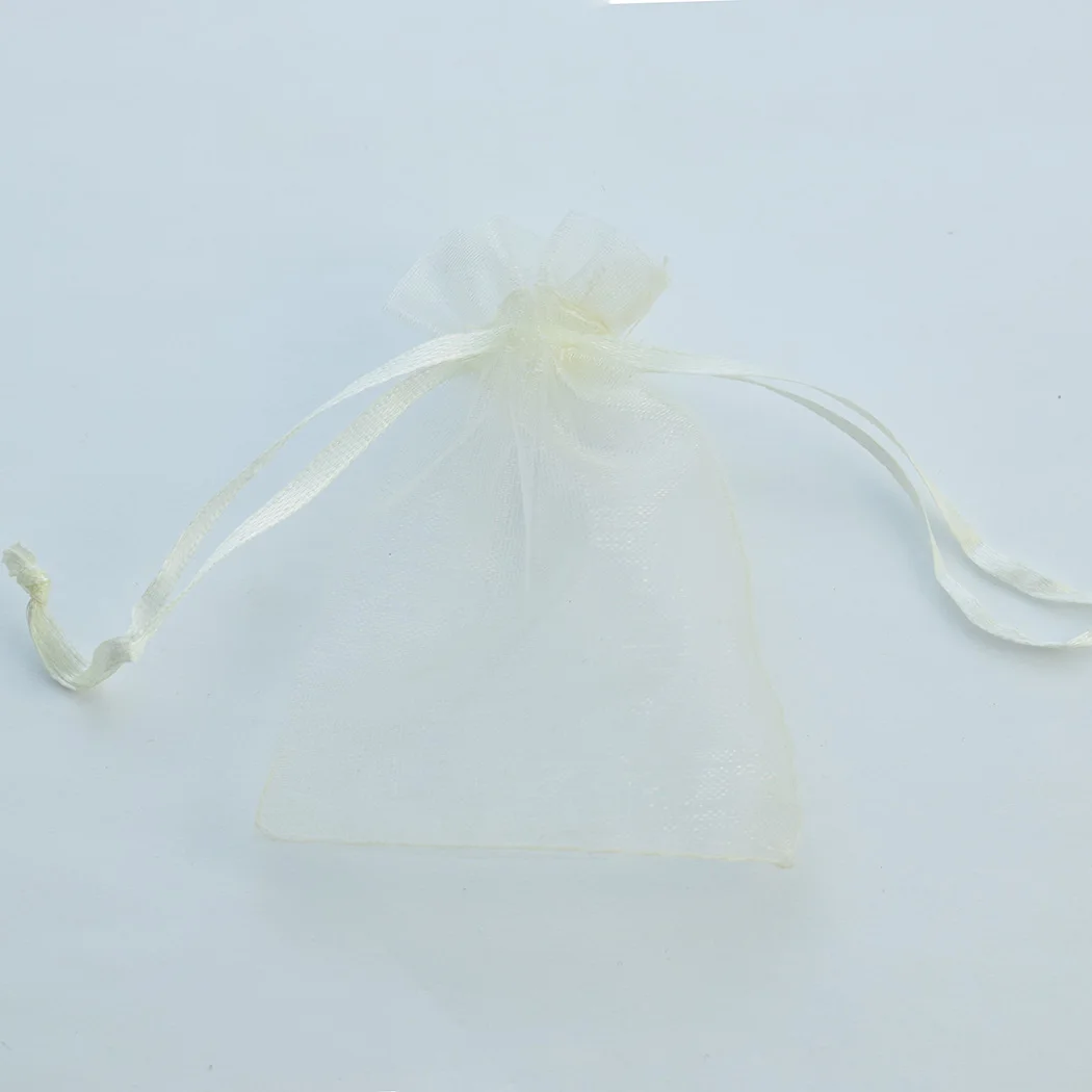 As shown 100 шт./партия мешочки из органзы подарочные мешочки, мешочки для сладостей 7x9 см для упаковки ювелирных изделий, Свадебная вечеринка Рождественское украшение, подарок упаковка мешки - Цвет: As shown