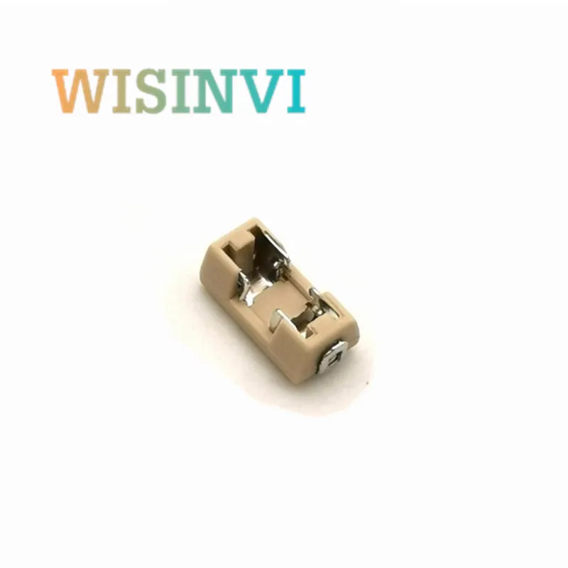 20-100PCS 2410 SMD fuse holder 1808 SMD fuse holder miniature box base transposon 6.1x2.69mm high temperature resistant glass tube fuse holder dc fuse holder