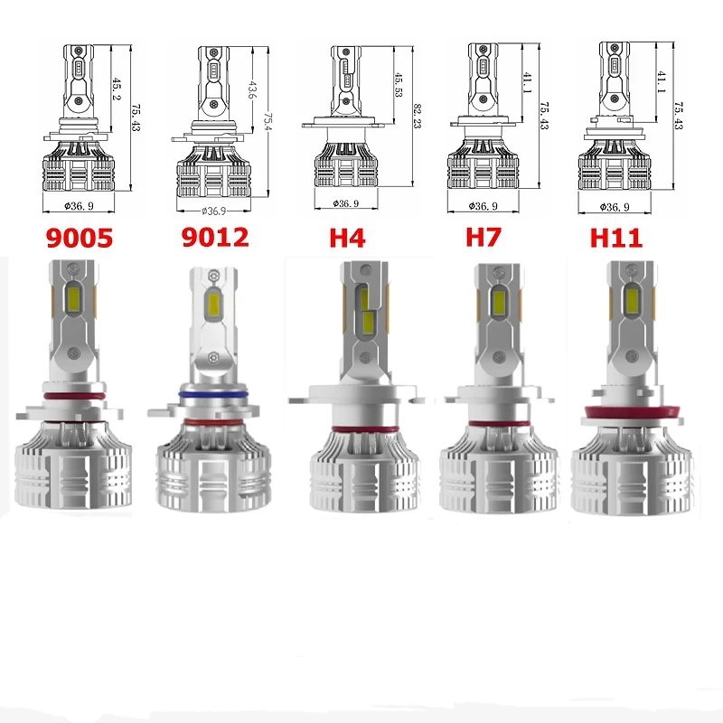 LEDヘッドライト電球,自動車用ヘッドライトおよびフォグライトキット,f7 130w h7,h11,h4,h7,h8,h11,h1 9006,9005  Aliexpress