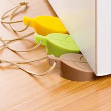 Мультяшный силиконовый дверной фиксатор, клиновидная дверная Блокировка, домашний офис, Детская безопасность, дверная карта, лист, броня, форма листа