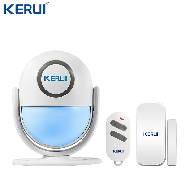 KERUI WP71  Tuya Smart WIFI Motion Alarm System Wireless PIR Motion SensorsWorks with Alexa LED Flash 120dB Loud waterproof siren Alarms & Sensors