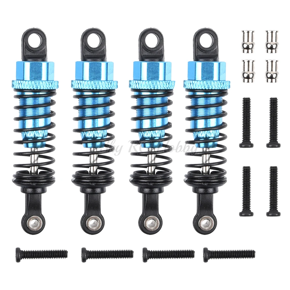 

4PCS Aluminum Shock Absorber Front & Rear Assembled Replacement for 1/18 WLtoys A959 RC Car A969 A979 K929 A949-55 Upgrade Parts