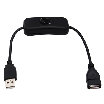 

28cm USB Cable with Switch ON / OFF Cable Extension Toggle Extension Toggle for USB Lamp USB Fan Power Supply Line Adapte
