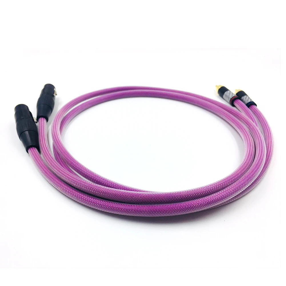 HIFI позолоченный RCA разъем 2RCA к XLR Female кабель усилитель для CD DVD плеера динамика
