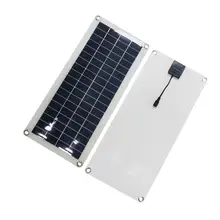 20 Вт поликристаллическая Гибкая солнечная панель портативная Универсальная Солнечная плата для зарядки мобильного телефона