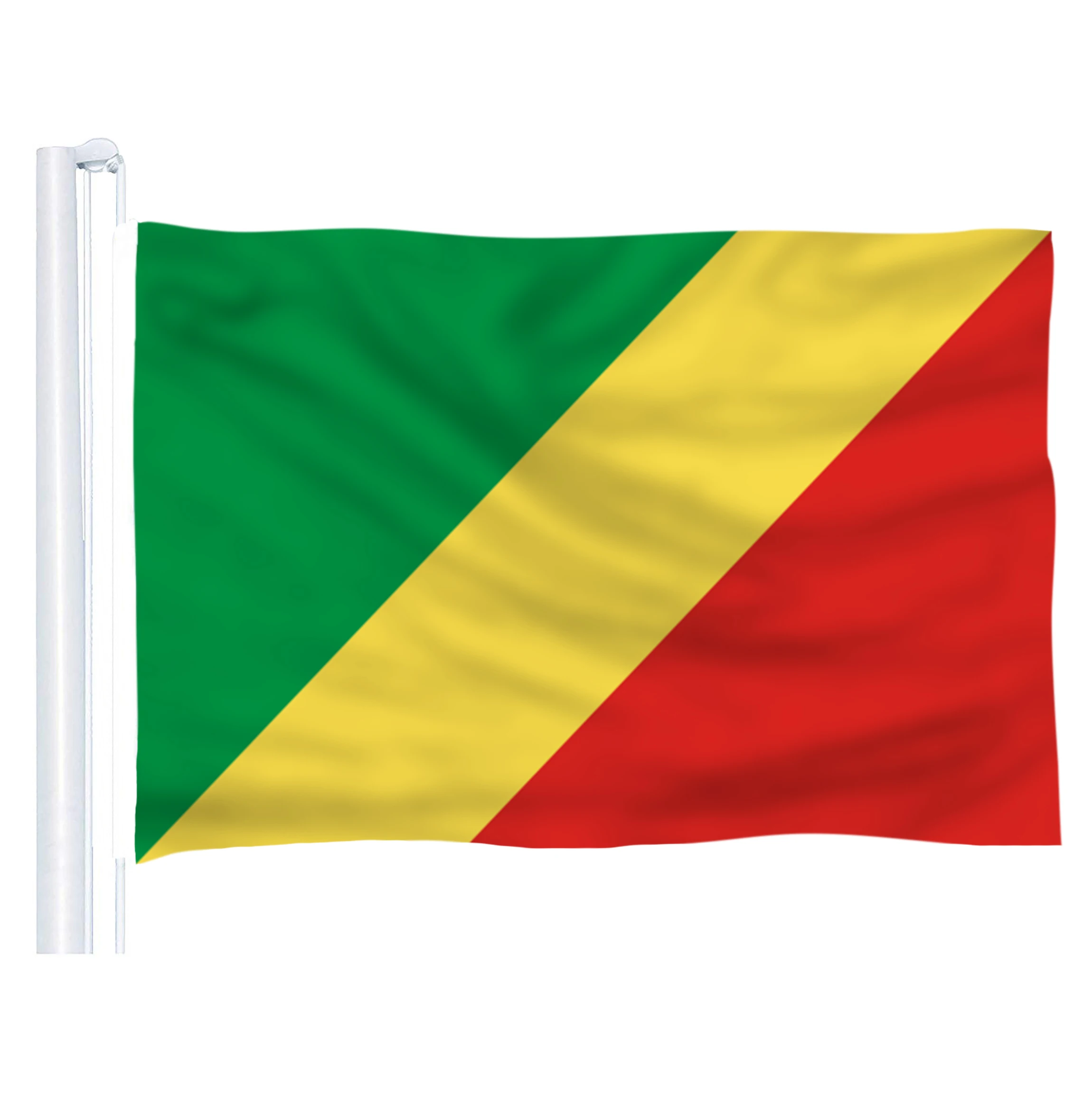 

the Congo (CG) Flag Polyester Flag 5*3 FT 150*90 CM National Flag