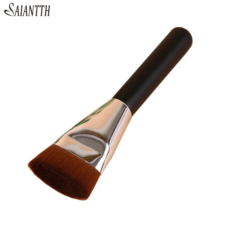 SAIANTTH 163 контурная кисть с плоской головкой ремонтная емкость для пудры черная