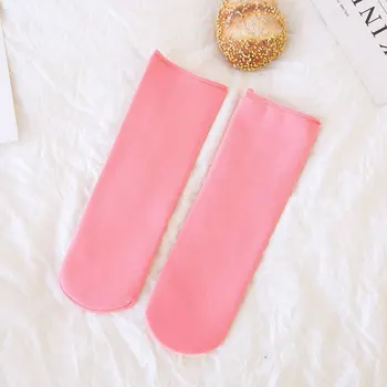 

Autumn Kids Solid Soft Warm Winter Elastic Mid-calf Thicken Lovely Socks