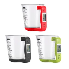 Grande capacidade de medição eletrônica copo cozinha escalas digital beaker libra escala com display lcd medição de temperatura copos