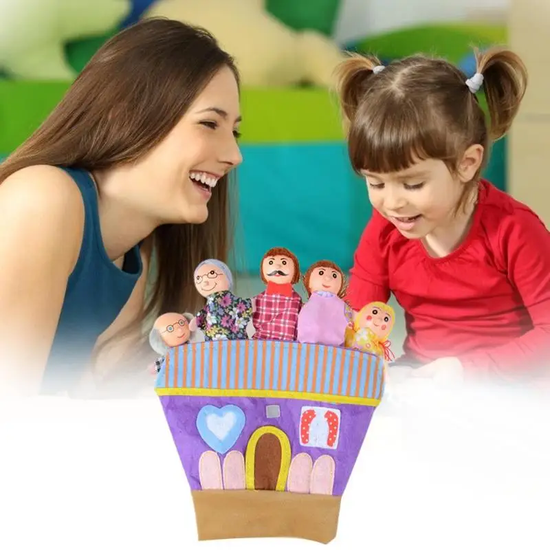 Винтажные пальчиковые куклы высокого качества персональная простота история реквизит для ребенка подарок на день рождения образовательная игрушка-игра реквизит