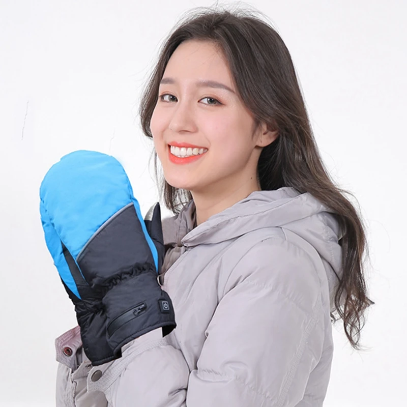 

Women Electric Heating Gloves Rechargeable Insulated Press Screen Heated Gloves for Winter Hand Warmer Ski Gloves