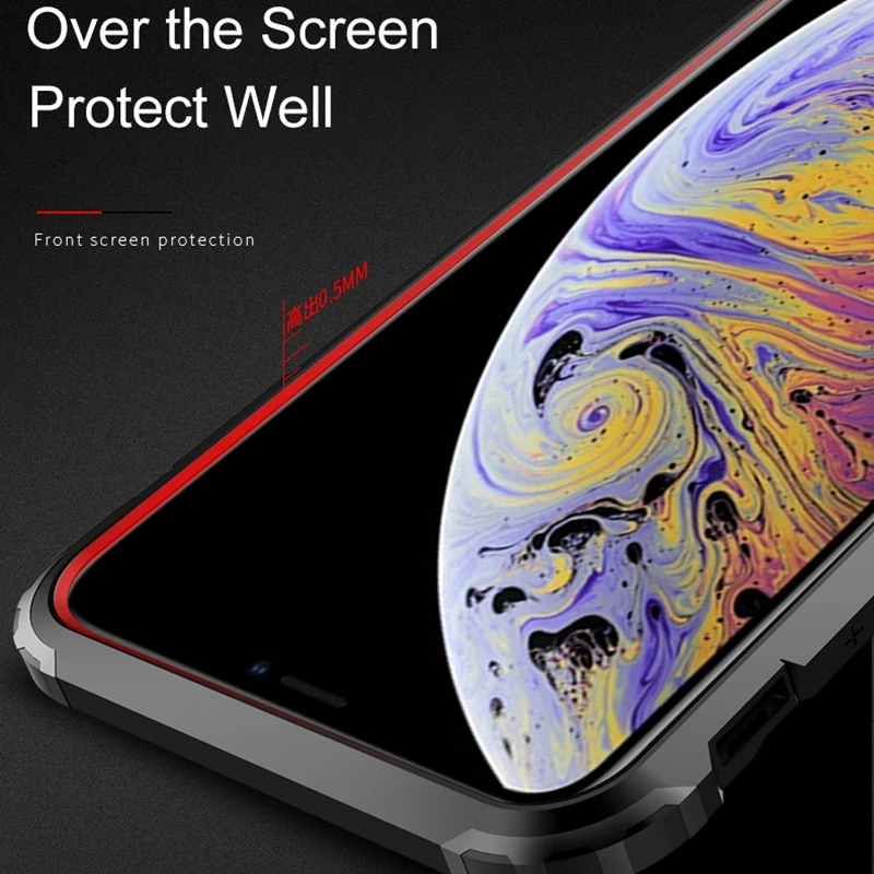 Гибридный защитный чехол для iphone 7 8 6 6s Plus XS MAX X 10 XR 5 SE военный уровень PC + ТПУ мягкий