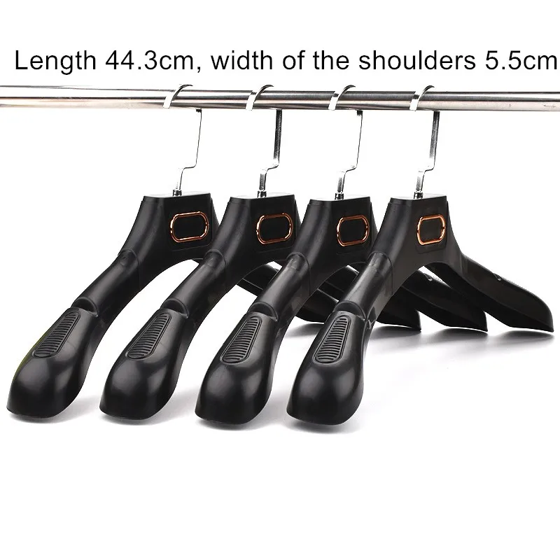 AX Lot De 20 Cintres En Plastique Antidérapants Avec Clip Coupe-vent En Forme De S - Cintres Multifonctionnels Pour Placards, Chemises, Pantalons