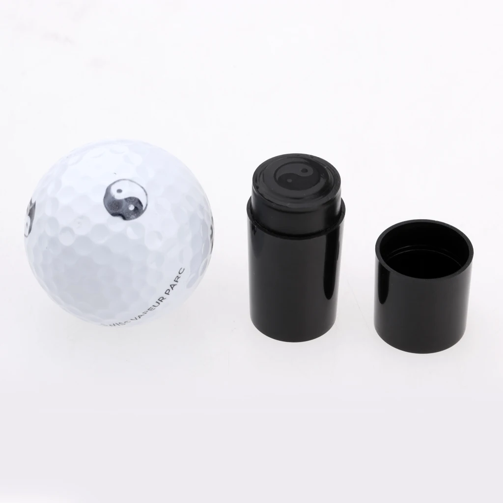 2pcs Quick-dry Plastic Golf Ball Stamper Stamp Marker Impression Seal Golf Ball Symbol Club Accessory Training Aids Keepsake