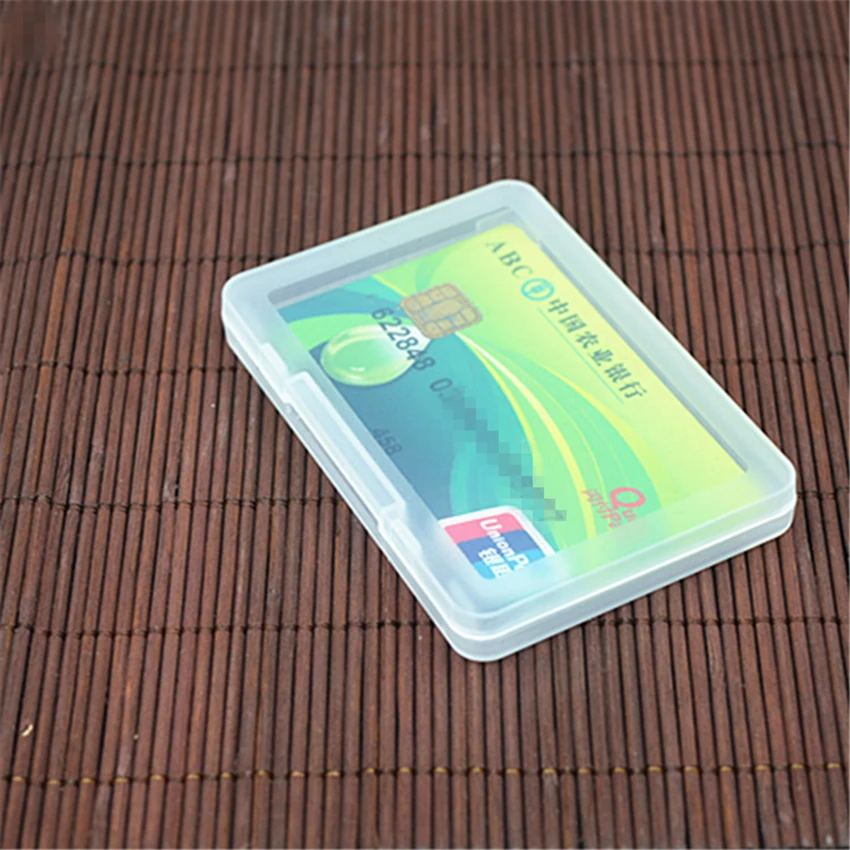1pc portable Small Square Clear Plastic Jewelry Storage Boxes Beads Crafts Case Containers 9.5*6.4*1cm