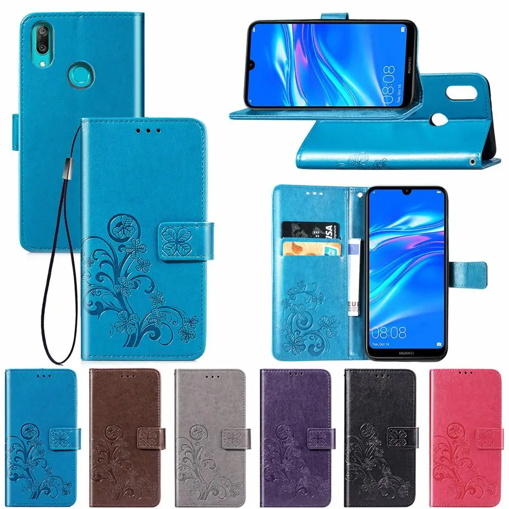 Роскошный винтажный Чехол бумажник для Huawei Y6 Y7 2019 Prime MRD LX1F Honor 8A Pro|Чехлы-портмоне| |