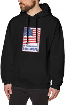 

Support Our Troops American Flag Mens Hooded Sweatshirt Theme Printed Fashion Hoodie Men Women Hoodie Sweatshirt
