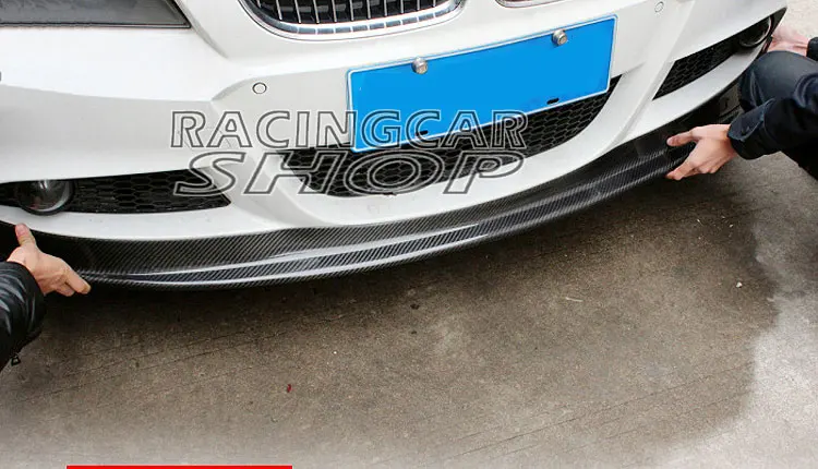 AK Style Real Carbon Fiber Front Lip Spoiler For Bmw 3-Series E90 E91 LCI M Tech MSport Bumper