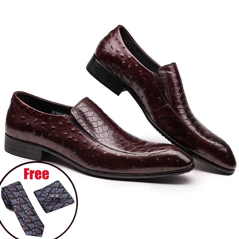 Phenkang/Мужская официальная обувь; мужские туфли-оксфорды из натуральной кожи; Цвет Черный; коллекция года; свадебные кожаные туфли-броги без застежки