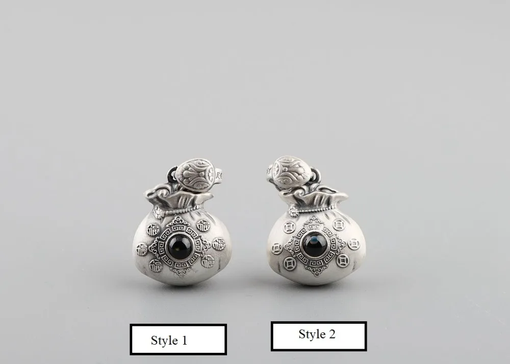 3D 999 Серебряная Тыква подвеска из чистого серебра, подвеска на удачу, подвеска на удачу