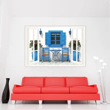 Хуа ГУ 3D модель поддельные окна декоративная роспись стены наклейки балкон самоклеющиеся с сайта Amazon товаров дунхуан поставка го