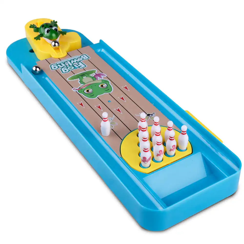 mini frog desktop bowling platform toys set indoor