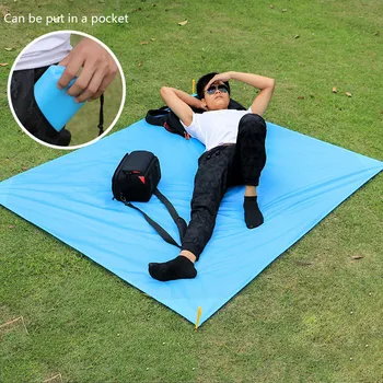 

Folding Home Yard Picnic Mat Ultralight Outdoor Table Portable Pocket Beach Blanket Pad Waterproof Camping Ground Mat 4 Sizes