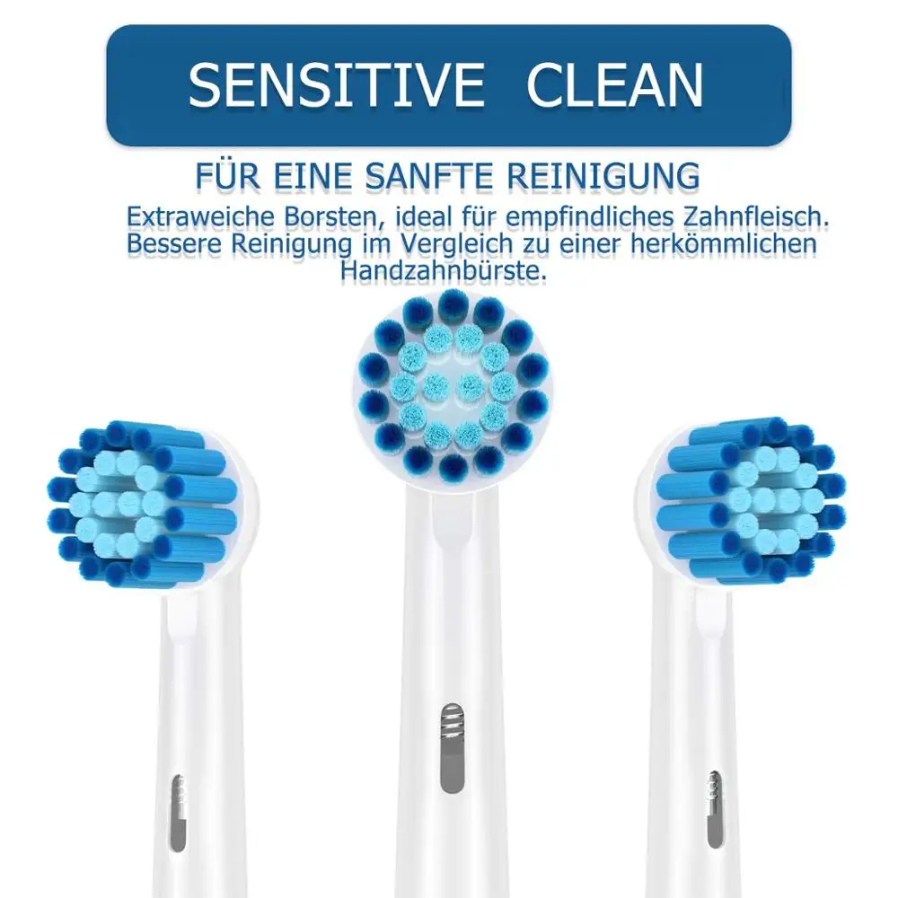 Generic Sensitive Clean Replacement Brush Heads for Oral-B 500/600/1000/2000/2500/3000/7000/8000/9600/8000 Electric Toothbrushes 2
