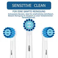 Generic Sensitive Clean Replacement Brush Heads for Oral-B 500/600/1000/2000/2500/3000/7000/8000/9600/8000 Electric Toothbrushes 2